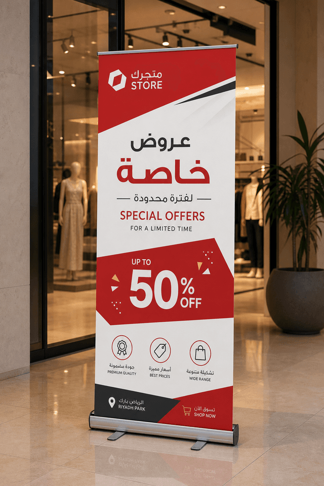 Roll Up Banner Printing Riyadh 2